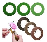 Woohome 6 Roll Florist Stem Wrap, 12mm Width Floral Tape, 90 Feet/Roll Flower Tape