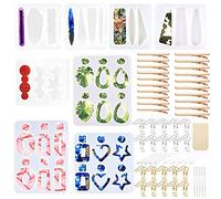 Woohome Earring Resin Kit - DIY Hair Pin & Earring Moulds Set