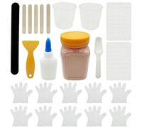 Woohome Miniature Brick Silicone Mold, Brick Making Tool Kit Tiny Red Bricks Crafts Kit for Dollhouse Mini Garden Sand Table Landscape Building Accessories (RED 2)