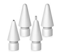 woojfcang 4Pcs White Replacement Tips Compatible with Apple Pencil 1st & 2nd Generation,Upgraded Longer Fine Point Metal Pen Nibs for iPad Pro/Mini/Air Pencil 1st 2nd Gen,High Sensitivity