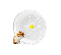 woojfcang Silent Hamster Wheel Hamster Toys,Plastic Spinner Hamster Exercise Wheel for Syrian/Dwarf Hamster Gerbil Rats Squirrel Guinea Pig Gerbil,Running Wheel Toy for Small Animal,Pets (Transparent)