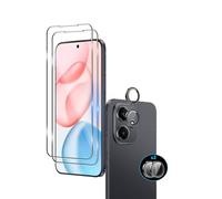 Wookfiss Screen Protector for Honor 400 5G for Tempered Glass, Pack of 2 Protective Film + 1 Camera Protective Film, 9H Hardness, Anti-Scratch, Anti-Bubble, HD Clear Screen Protector