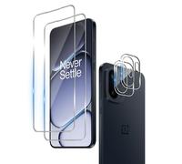 Wookfiss Screen Protector for Oneplus 15R for Tempered Glass, Pack of 2 Tempered Glass Screen Protector and 2 Pieces Camera Protection, 9H Hardness, Anti-Scratch, Anti-Bubble, HD Clear Screen