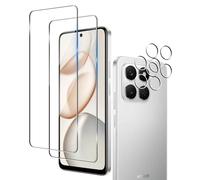 Wookfiss Tempered Glass for Honor 400 Smart 5G, 2 Pieces Screen Protector and 2 Pieces Rear Camera Protector, 9H Hardness HD Bubble-Free Anti-Scratch Tempered Glass Protectors