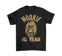 Wookie of The Year, Mens Retro Movie T-Shirt, Made from Organic Cotton Black