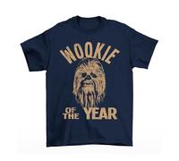 Wookie of The Year, Mens Retro Movie T-Shirt, Made from Organic Cotton Navy