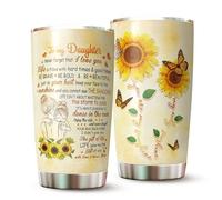 WOOKOO Daughter Tumbler - Gifts for Daughter from Mom, Mothers - Gifts for Daughter on Mothers Day, Christmas - Daughter Cup - To My Daughter Mug - Mother Daughter Tumbler