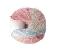 Wool Acrylic Blended Long Pile Yarn - Multi Color Gradient, 2x3.52Oz 100G Skeins, 207 Yards, Soft Knitting Crocheting Yarn for Hats Scarves Sweaters | DIY Craft Wool for Winter Accessories
