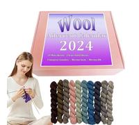 Wool Advent Calendars 2024, 24 Days Crochet Advent Calendars 2024, Creative Stitchs Makers Advent Calendars, Handmade Yarn Crochet Christmas Countdown Calendar for Knitting Crochet Lovers