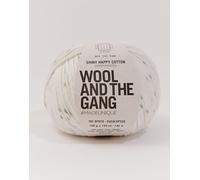 Wool and the Gang Eucalyptus Spots Shiny Happy Cotton Aran Yarn- 142m per Ball - per 100g Ball