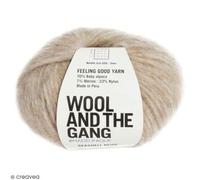 Wool and the Gang Feeling Good Yarn 80 Seashell Beige