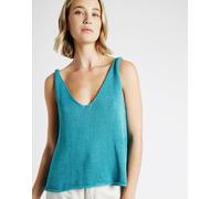 Wool and the Gang Shiny Happy Cotton Aran Knitting Pattern Lucky Star Tank - Easy Tops Pattern - UK 6-28