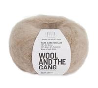Wool and the Gang - Take Care Mohair, Lazy Latte, 50g
