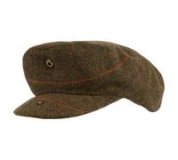 Jack Pyke Wool Blend Flat Cap Tweed Brown - 58cm