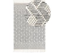 Rug KAVAK Black 160 x 230 cm Wool