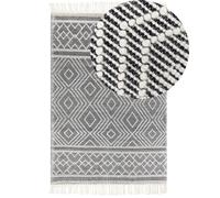 Rug SAVUCA Black 160 x 230 cm Wool
