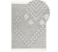 Rug SAVUR Grey 160 x 230 cm Wool