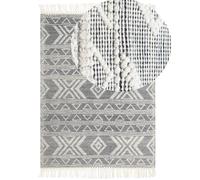 Rug PAZAR Black/ White 160 x 230 cm Wool
