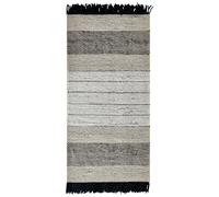 Wool Area Rug 80 x 150 cm Beige and Black YAZLIK