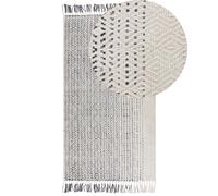 Rug OMERLI White 80 x 150 cm Wool