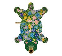 Wool bear rug Josie Jardin Green S
