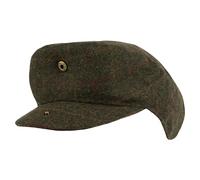 Jack Pyke Wool Blend Flat Cap Dark Olive - 57cm