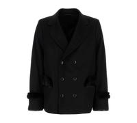 Wool Blend Coat - male - Random Identities - Double-Breasted Coats - Black - XL - Coats XL
