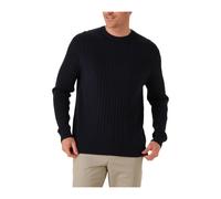 Wool Blend Crew Neck Pullover - male - Profuomo - Round-neck Knitwear - Blue - L - Knitwear L