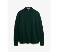 Superdry Wool Blend Half Zip Sweater Green XL Men