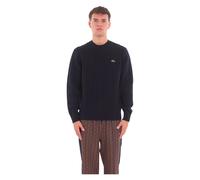 Wool Cable Knit Jumper - male - Lacoste - Round-neck Knitwear - Blue - M - Knitwear M