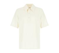 Wool Canvas Polo Shirt - male - Jil Sander - Polo Shirts - White - XL - Tops XL