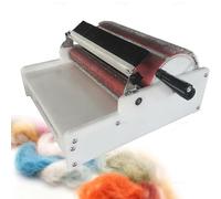 Wool Carder Machine - Hand Crank for Craft Lovers, Effortless Color Mixing for Unique Felt & Fiber Art Projects, 20CM