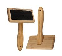 Wool Carders Needle Felting Brush, Hand Carders for Wool, Craft Wool Needle Felting Tools with Solid Wood Handle, Slicker Brush for Dogs, Spinning and Weaving, for Craft Felt Project (2Pcs)