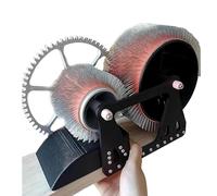 Wool Carding Machine & Drum Carder for DIY Felting - Fast Color Mixing, Fiber Blending & Combing for Wool Projects, Rubberwood Base