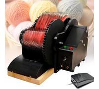 Wool Carding Machine, Electric Drum Carder for Fiber Processing | Adjustable Speed Wool Blending Wheel with Foot Pedal for Combing and Blending Fiber, Perfect for Spinners and Crafters