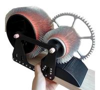 Wool Carding Machine - Manual Drum Carder for DIY Crafts, Wooden Blending Board for Carding Wool Fibers and Felt Projects