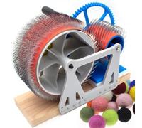 Wool Carding Machine, Manual Wool Felt Drum Carder, Wool Blending Board with Hand Crank, for Carding Wool Fibers and Making Felt, Fast Color Mixing, DIY Craft