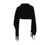 Wool Cashmere Felt Scarf - female - DESTIN - Winter Scarves - Black - ONE SIZE - Accessories ONE SIZE