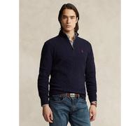 Wool/Cashmere Half Zip Jumper Navy Blue
