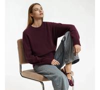Wool/Cashmere Jumper, Made in France Dark Red