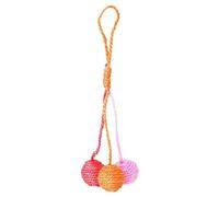 Wool Cat Ball - Comfortable Interactive Ball Toys | Hanging Sisal Balls, Cat Toy Ball With Bell, Scratching Sisal Ball Hangable For Cat, Multifunctional Relaxing Game For Cats Dogs