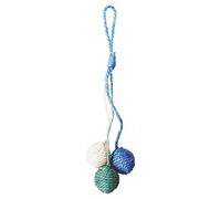 Wool Cat Ball - Comfortable Interactive Ball Toys | Hanging Sisal Balls, Cat Toy Ball With Bell, Scratching Sisal Ball Hangable For Cat, Multifunctional Relaxing Game For Cats Dogs
