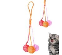 Wool Cat Ball - Scratching Ball Cat Scratch | Comfortable Interactive Ball Toys, Hanging Sisal Balls, Cat Toy Ball With Bell, Multifunctional Relaxing Game For Cats And Dogs Relaxing Game Cat Hangable
