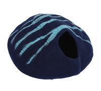 Wool Cat Cave Bed, Cat Dome Bed with Cozy Artificial Merino Wool, Spacious Non - Collapsible Pet Cave for Cats and Kittens, Multipurpose Cat Bed for Home Decoration