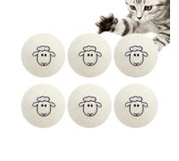 Wool Cats - Natural Wool Silent Pet Games,Indoors For Young Cats,For Mental Stimulation Hunting Simulation Scratching Training Pet Games Home Play And Travel