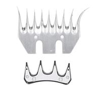 Wool Clippers Replacement Blade Curved 9 Tooth 0.4in Teeth Spacing Electric Wool Shearing Comb Cutter Blade