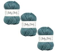 Wool Couture Cheeky Super Chunky Yarn - Super Soft 100% Merino Wool for Knitting, Crochet, Amigurumi & Craft Projects - Duck Egg, 100g Ball - 3-Pack
