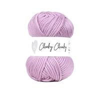 Wool Couture Cheeky Super Chunky Yarn - Super Soft 100% Merino Wool for Knitting, Crochet, Amigurumi & Craft Projects - Hyacinth, 100g Ball - 1-Pack