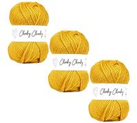 Wool Couture Cheeky Super Chunky Yarn - Super Soft 100% Merino Wool for Knitting, Crochet, Amigurumi & Craft Projects - Mustard, 100g Ball - 3-Pack