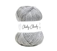 Wool Couture Cheeky Super Chunky Yarn - Super Soft Merino 100% Wool Yarn for Knitting and Crocheting Crafts, Sweaters, Blankets, and More - Natural Grey, 100g Ball - 1-Pack